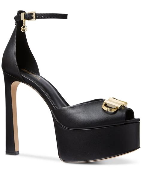 michael kors martina ankle strap|Michael Kors peep toe pumps.